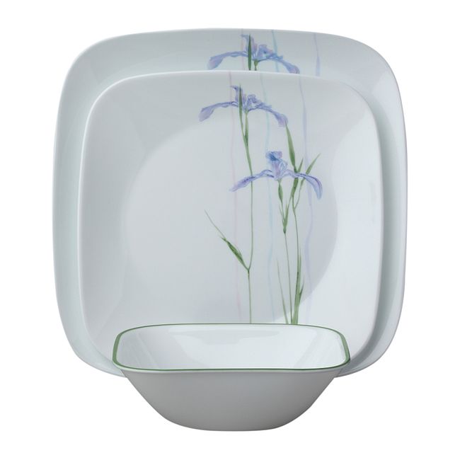 Shadow Iris 18-piece Dinnerware Set, Service for 6