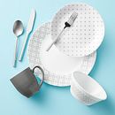 Farmstead Gray 16-piece Dinnerware Set, Service for 4
