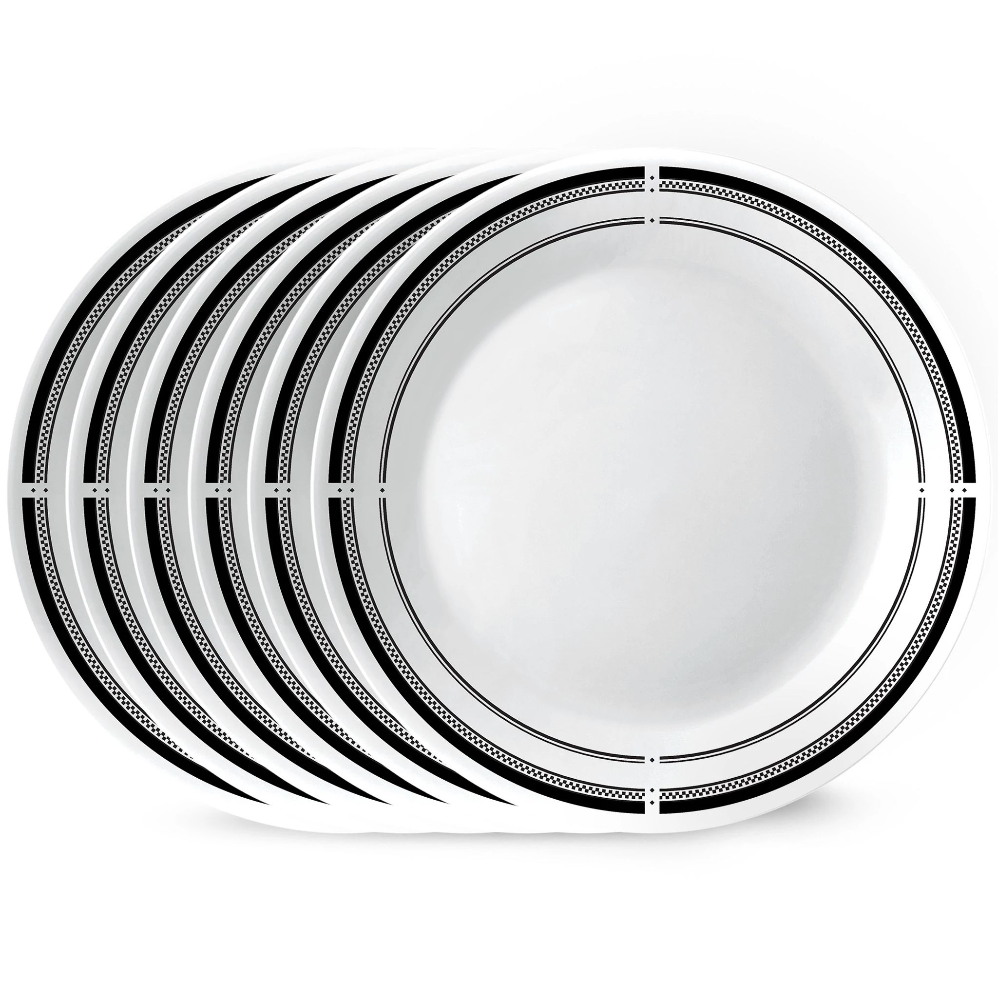 Corelle 18-Piece Round Dinnerware Set, Service for 6, Lightweight Round  Plates and Bowls Set, Vitrelle Triple Layer Glass, Chip and Scratch  Resistant, Microwave and Dishwasher Safe, Brasserie : : Home