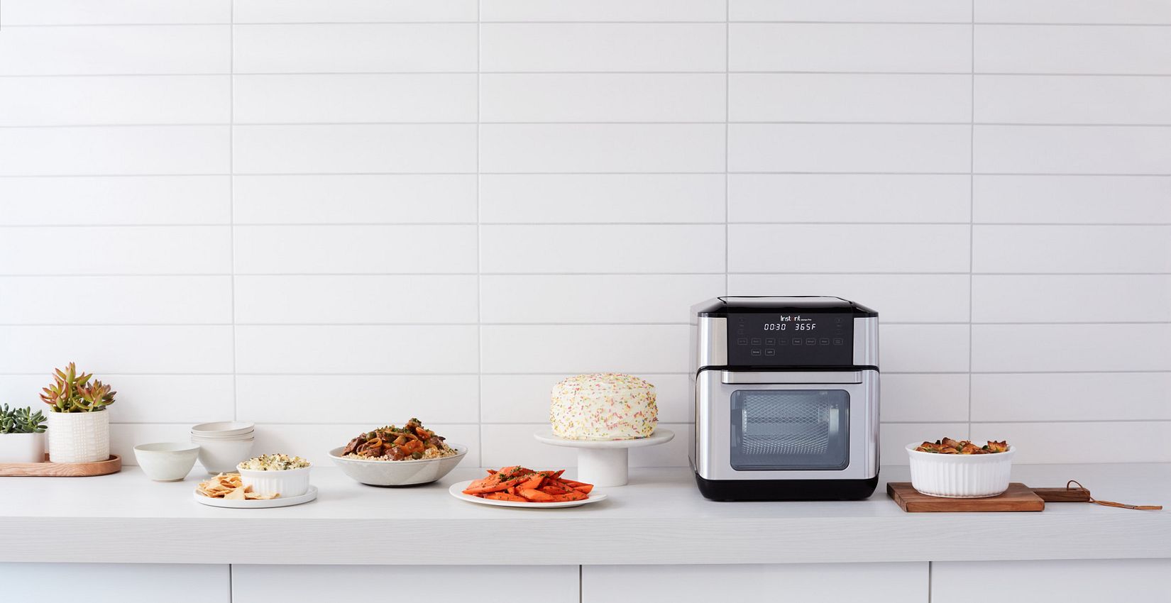 instant brands vortex air fryer on table