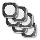 Imani Square 10.5” Dinner Plates, 6-pack