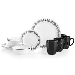 Cusco 16-piece Dinnerware Set, Service for 4 displaying all pieces in set