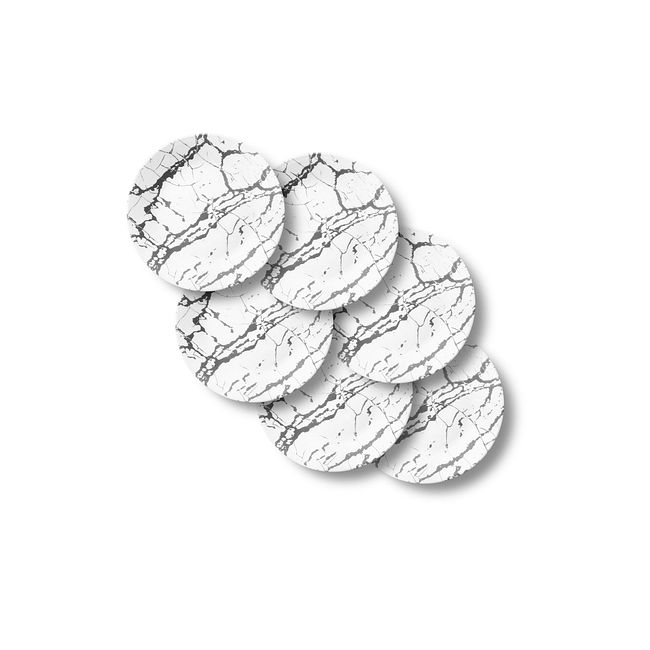 Stone Grey 6.75” Appetizer Plates, 6-pack