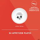 Disney Commemorative Series, Mickey Mouse Club 6.75" Appetizer Plate, 4-pack