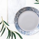 Everyday Expressions Glass Rutherford 10.5" Dinner Plates, 4-pack