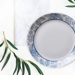Rutherford 10.5" Dinner Plate on table