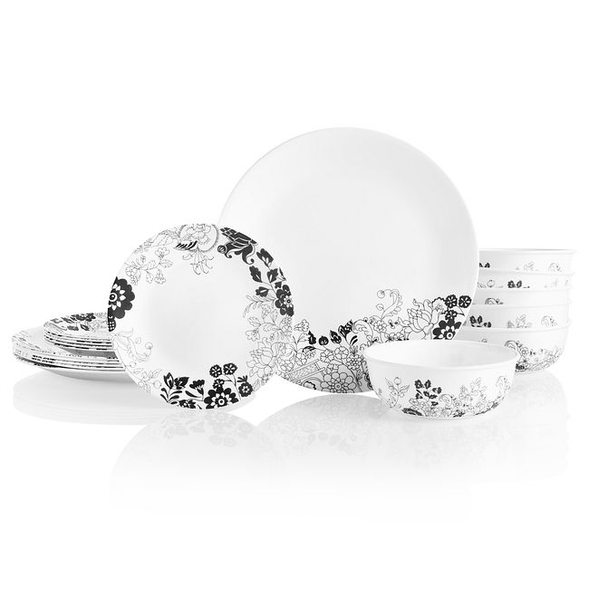 Uptown Garden 18-piece Dinnerware Set, Service for 6