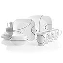 Simple Lines 30-piece Dinnerware Set, Service for 6