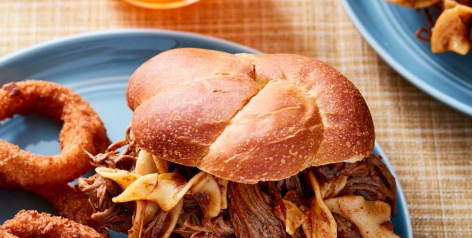 One Pot Barbecue Brisket Ragu with Noodles