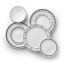 Black & White Mix and Match 18-piece Dinnerware Set, Service for 6