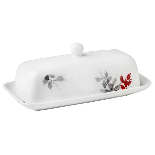 Butter Dish Coordinates w/ Corelle Kyoto Leaves