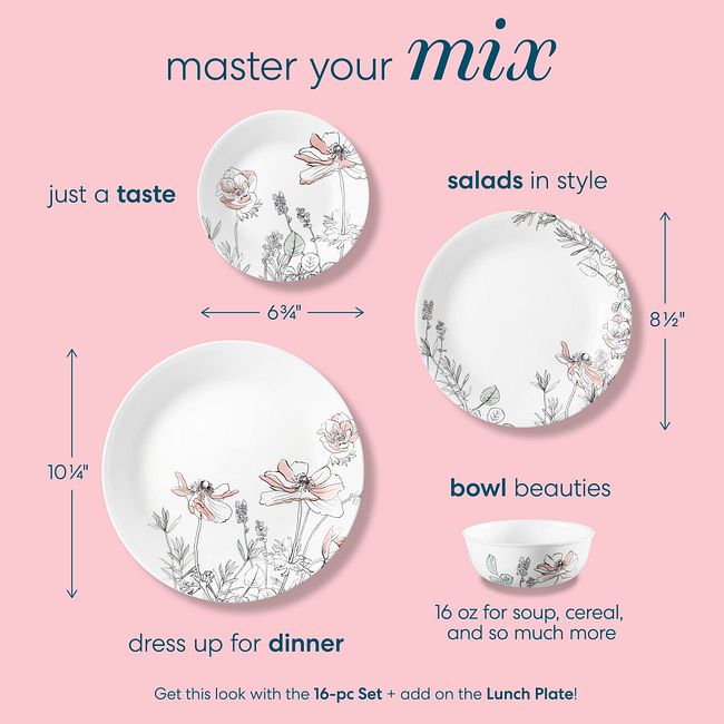 Poppy Print 6.75" Appetizer Plate