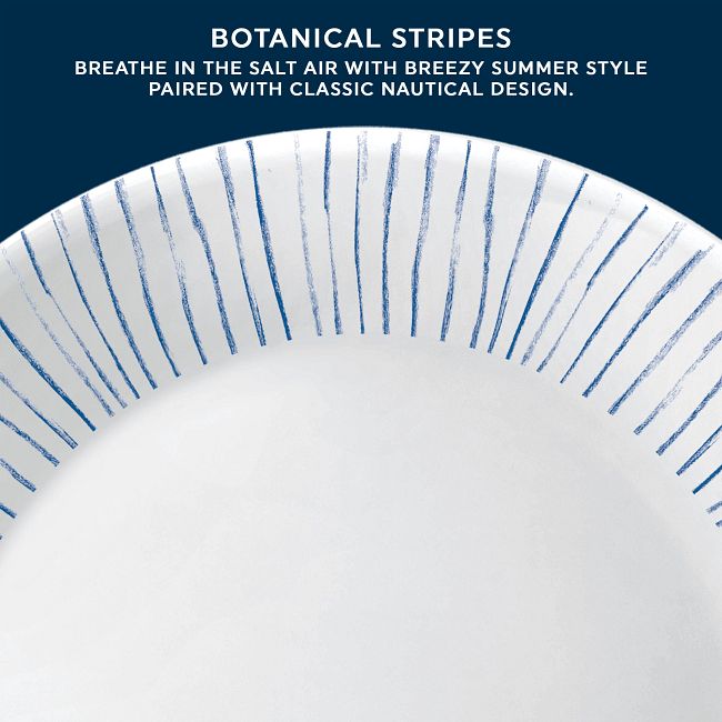 Botanical Stripes 18-ounce Cereal Bowls, 6-pack