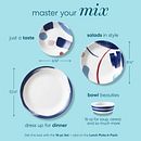 Vivid Splash 6.75" Appetizer Plates, 6-pack