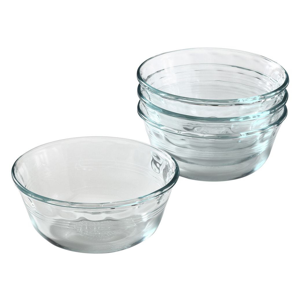 4 Piece 10 Ounce Custard Cup Set Pyrex 9115