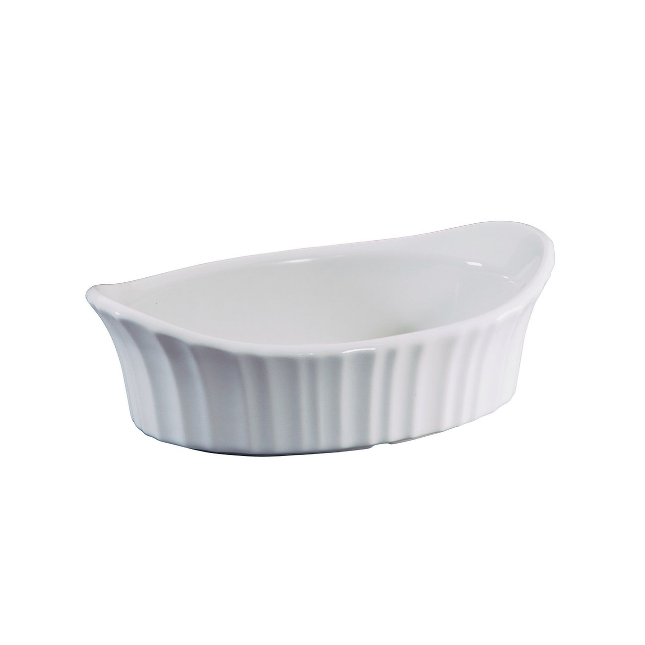 French White 18ounce Small Appetizer Baking Dish Corningware