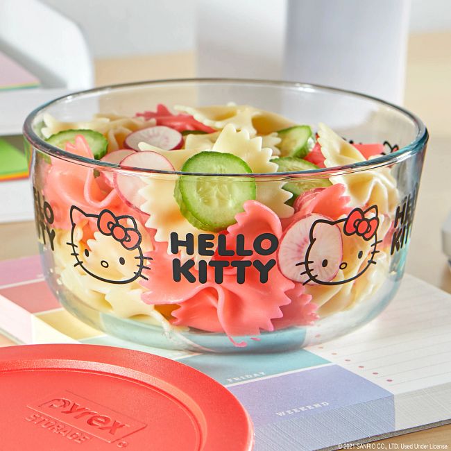 4-cup Round Glass Storage: Hello Kitty®