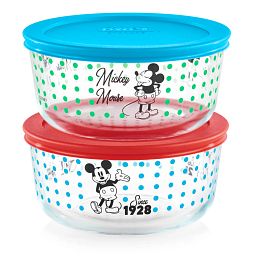 Decorated Storage 4-pc Set: Mickey Mouse - Since 1928, 4cup value pack