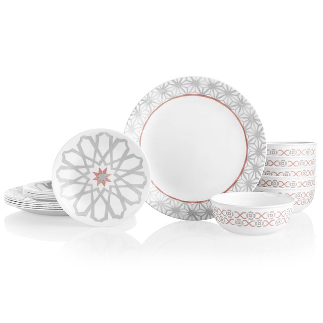 Amalfi Rosa 18-piece Dinnerware Set, Service for 6