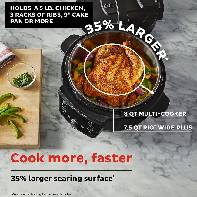 Instant Superior Cooker Chef Series 7.5 qt Slow Cooker and Multicooker, from Makers of Instant Pot