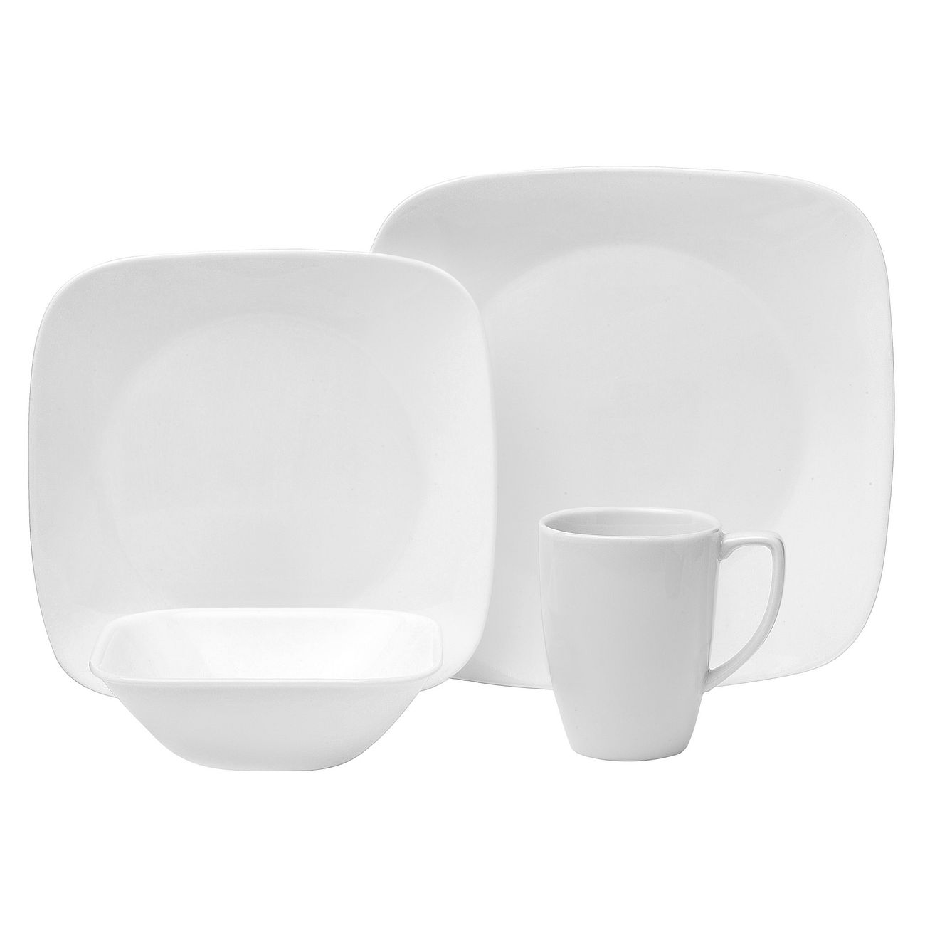 Corelle® Pure White 16-piece Dinnerware Set, Service for 4