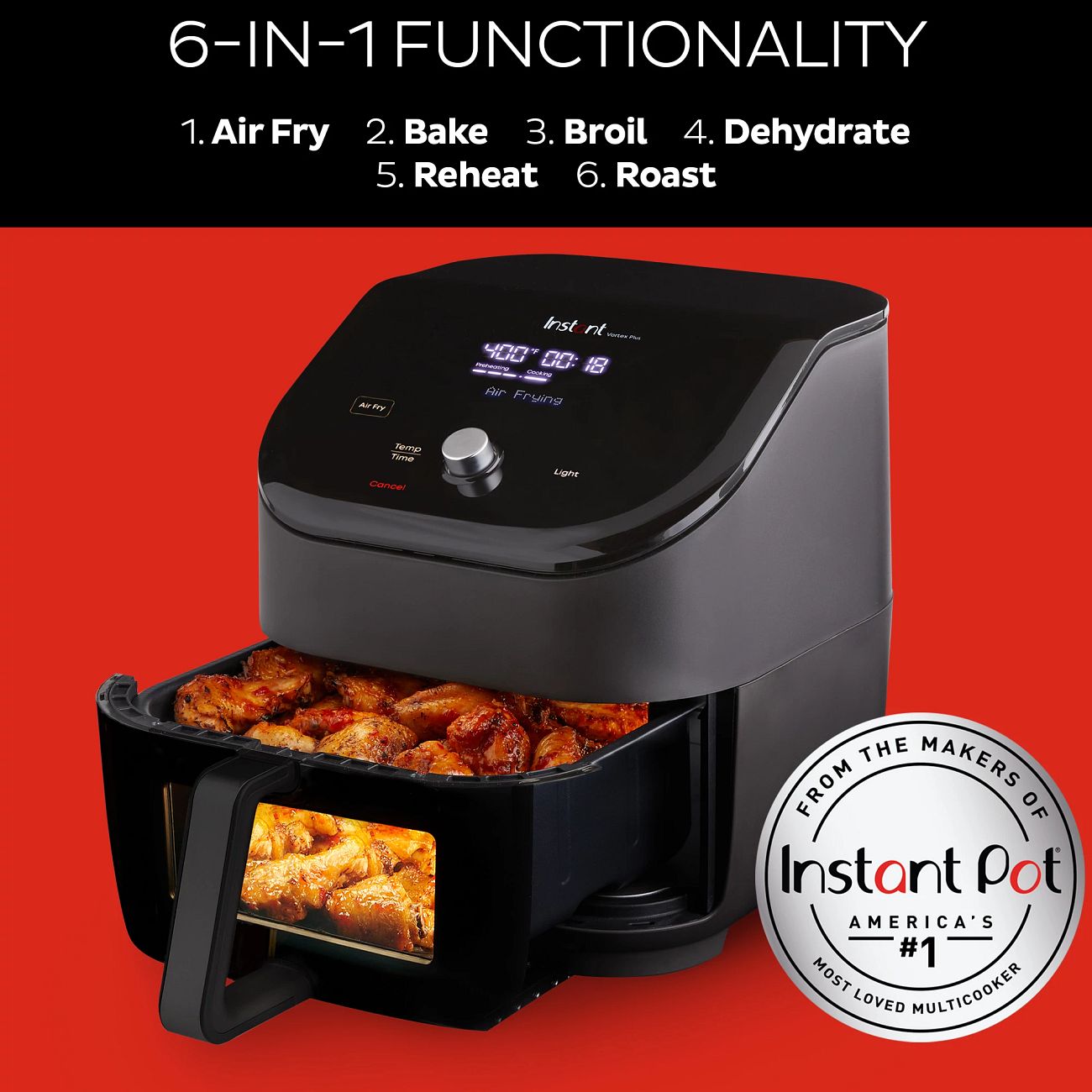 Instant™ Vortex® Plus 6quart Clear Cook Air Fryer Instant Home