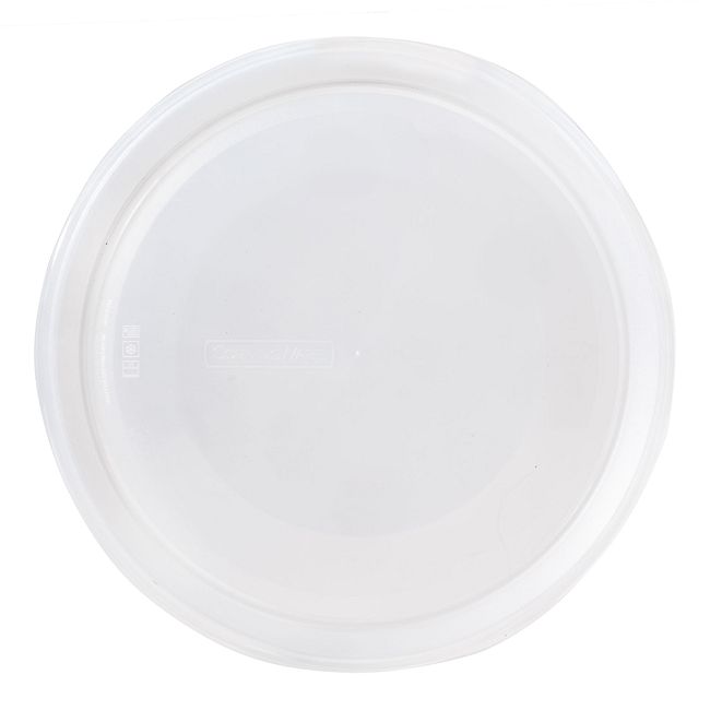 French White 2.5-qt Clear Round Plastic Lid