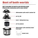 🌎 Instant Pot Air Fryer Duo Crisp +Multicooker,6 Quart,Open Box ‼️  853084004088