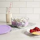 4-cup Round Glass Storage: Hello Kitty®, Purple