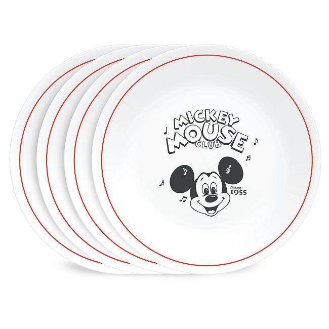 Disney Commemorative Series, Mickey Mouse Club 6.75" Appetizer Plate, 4-pack