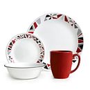 Livingware™ Mosaic Red 16-pc Dinnerware Set