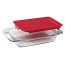 Easy Grab® 2-quart Glass Baking Dish with Red Lid