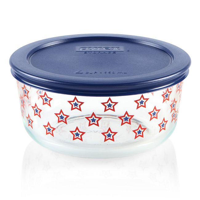 Simply Store 4 cup Stars Storage Dish w/ Blue Lid