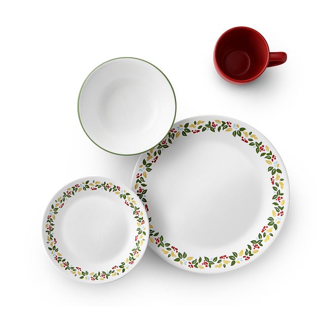 Holiday Berries 16-piece Dinnerware Set, Service for 4