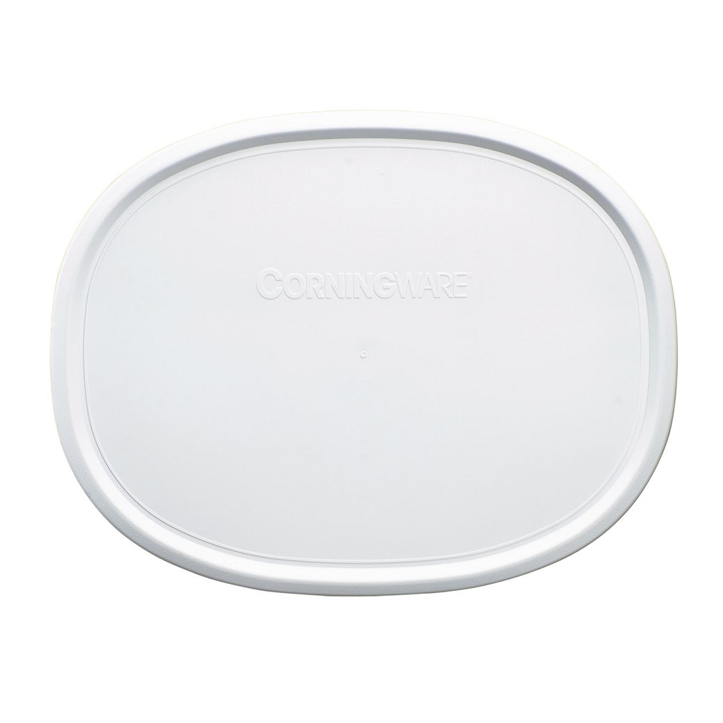French White Plastic Lid for 1.5quart Oval Baking Dish Corningware