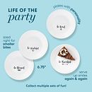 Sentiments 6.75" Appetizer Plates, 8-pack