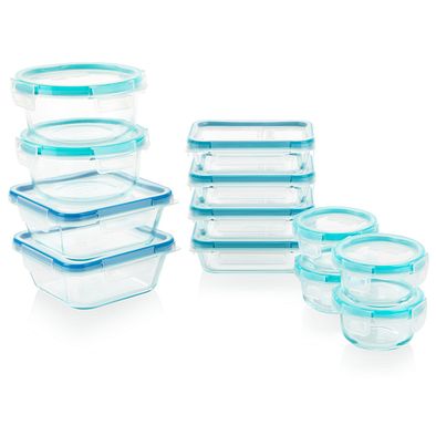 24 piece glass food storage set