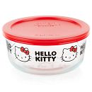 4-cup Round Glass Storage: Hello Kitty®