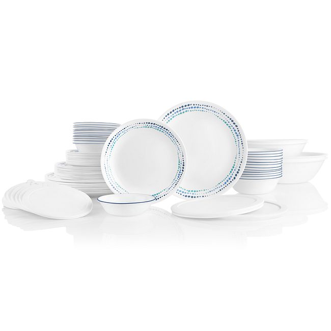 Ocean Blues 78-piece Dinnerware Set, Service for 12
