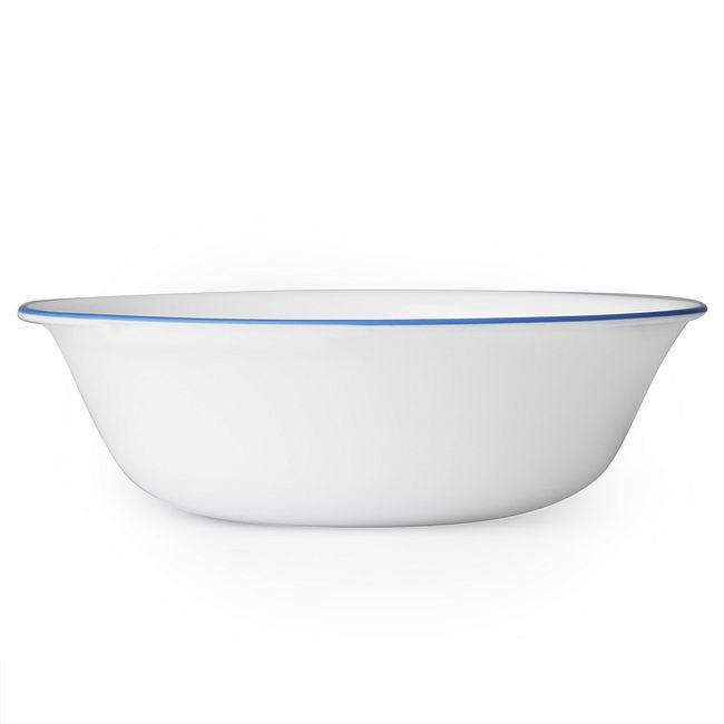 Livingware™ Blue Banded 18-oz Bowl, Cornflower