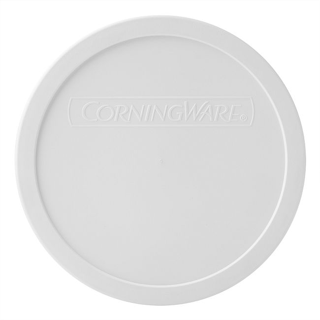 French White Plastic Lid for 1.5-quart Round Baking Dish