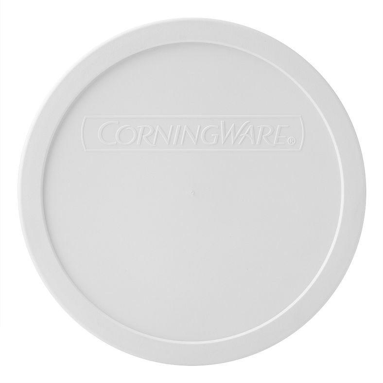 French White Plastic Lid for 1.5quart Round Baking Dish Corningware