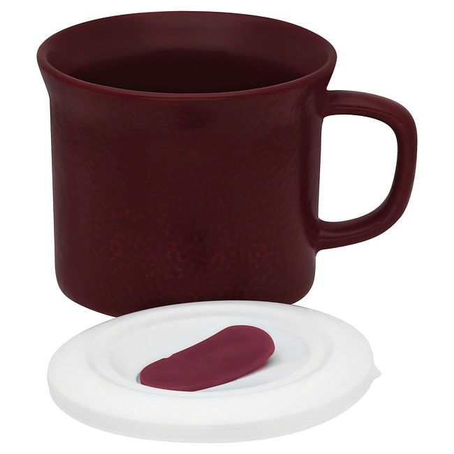 20-oz Hammered Cherry Meal Mug™ w/ Vented Lid