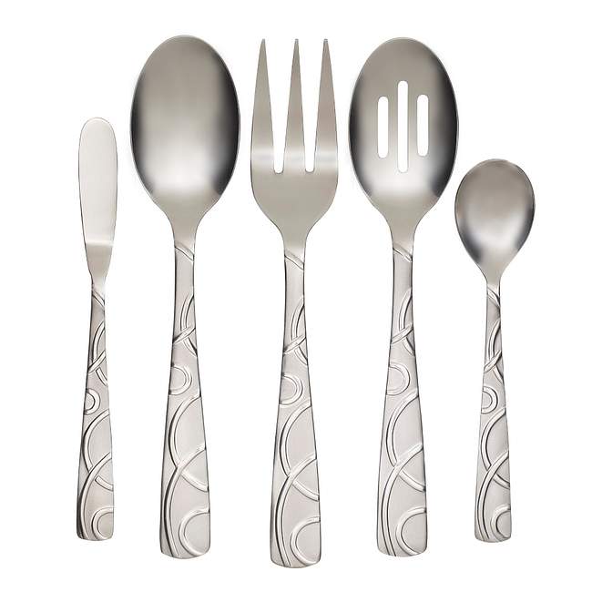 Conquest Sand 45-pc Flatware Set