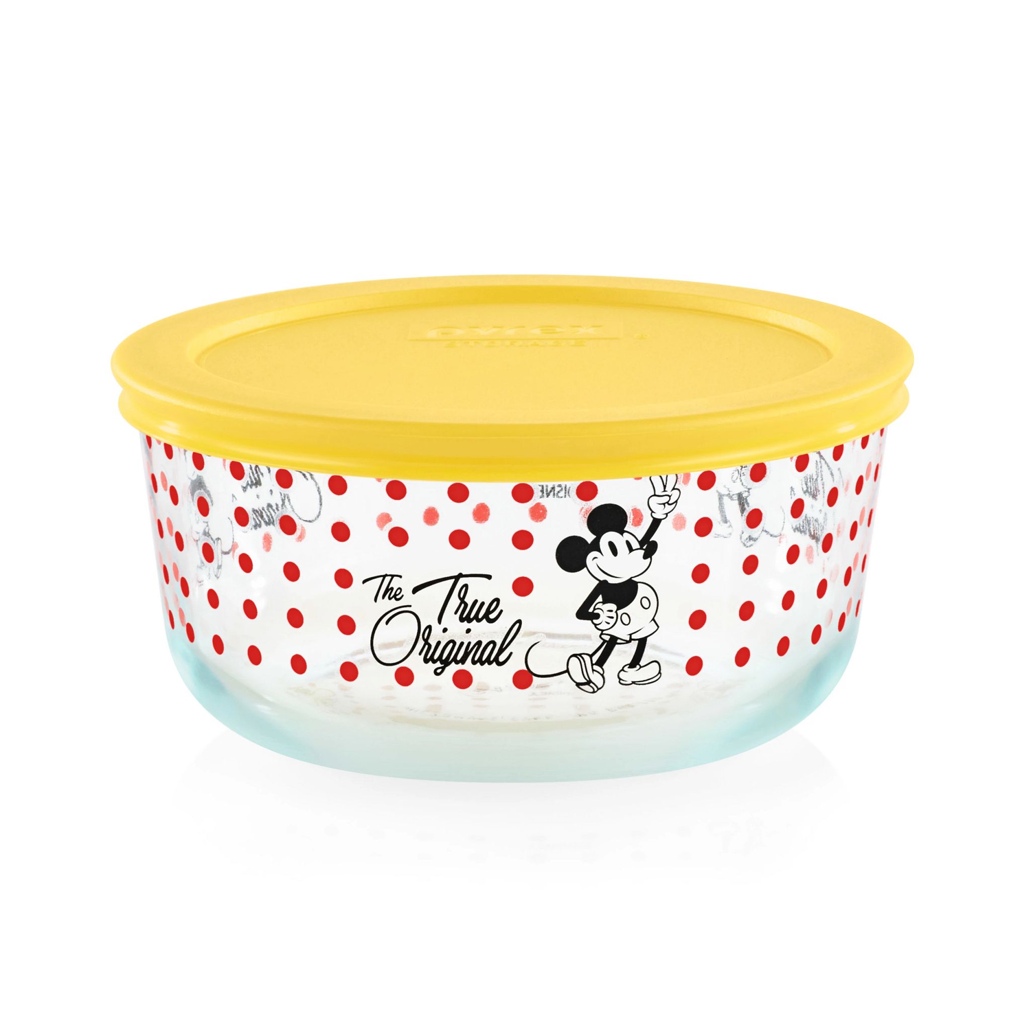 4-cup Decorated Storage: Disney Mickey Mouse - True Original | Pyrex
