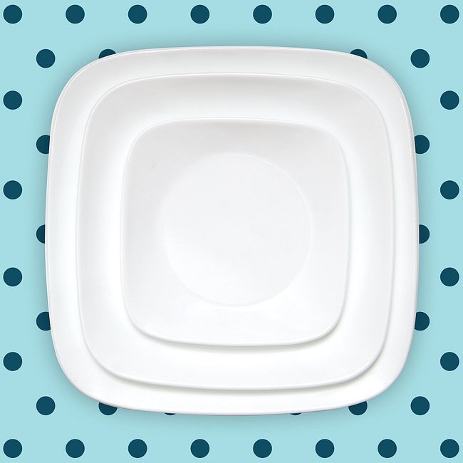 Pure White 18-piece Dinnerware Set, Service for 6