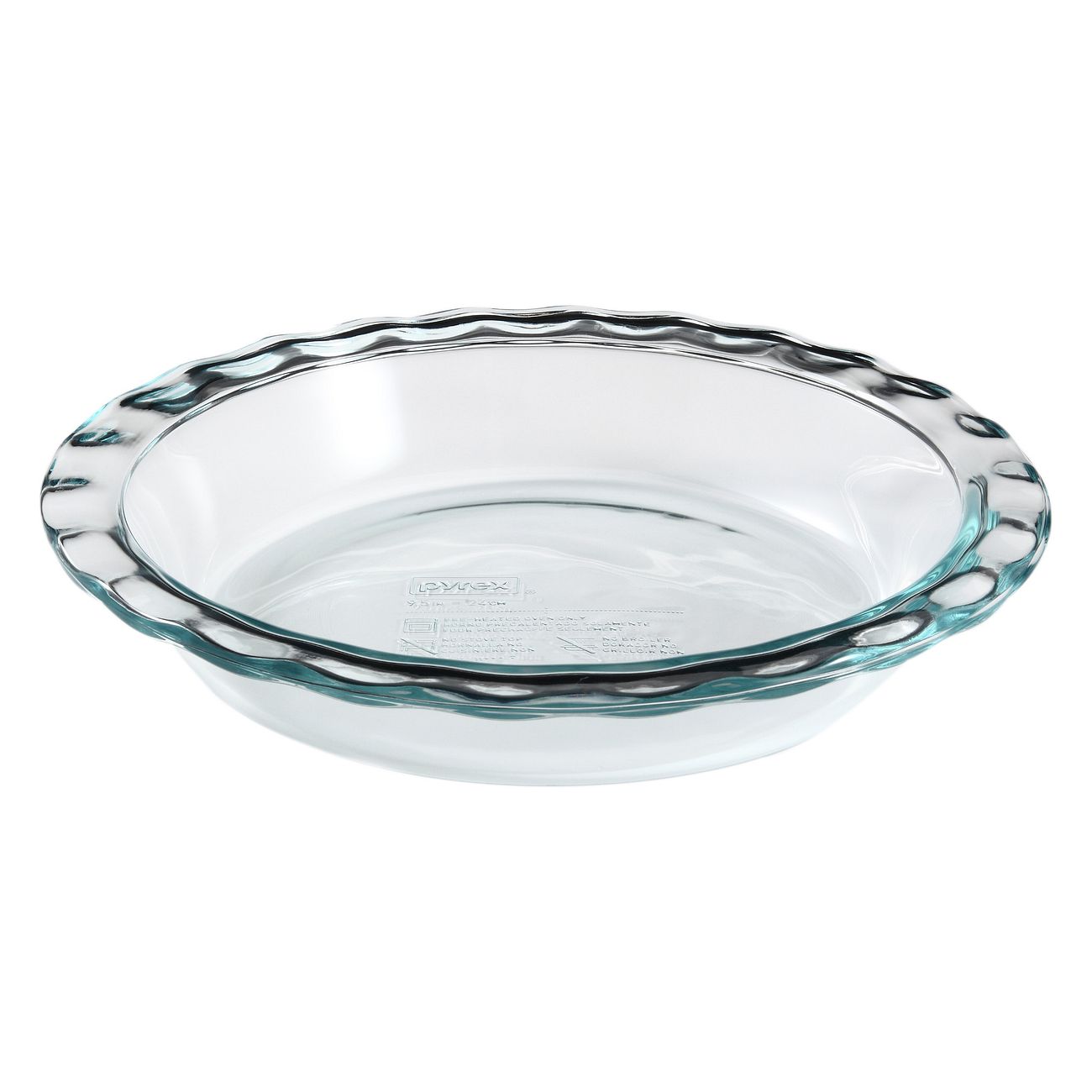 Easy Grab 9.5" Glass Pie Plate Pyrex