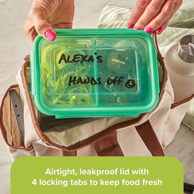 Meal Prep Divided: 4.6-cup Rectangle Storage Container, 2-Section