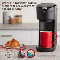 Instant Premium Breakfast Blend 30 Compostable Coffee Pods with works in instant coffeemakers & brewers that accept k-cup