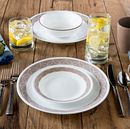Sand Sketch 16-piece Dinnerware Set, Service for 4